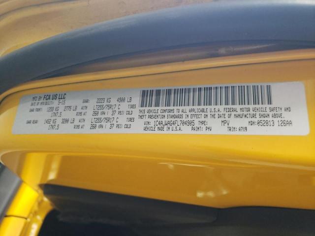 1C4AJWAG4FL704905 - 2015 JEEP WRANGLER SPORT YELLOW photo 13