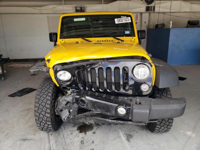 1C4AJWAG4FL704905 - 2015 JEEP WRANGLER SPORT YELLOW photo 5