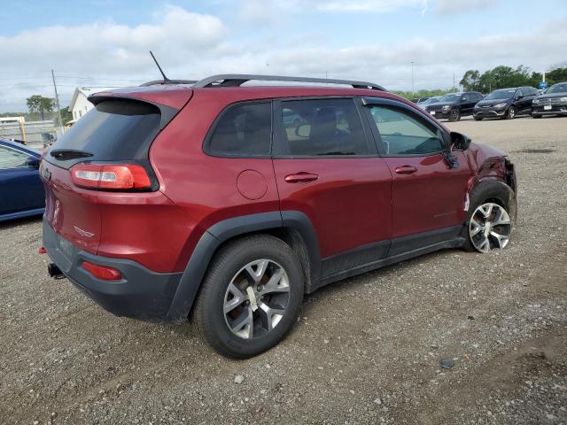 1C4PJMBS7EW161483 - 2014 JEEP CHEROKEE TRAILHAWK წითელი ფოტო 3