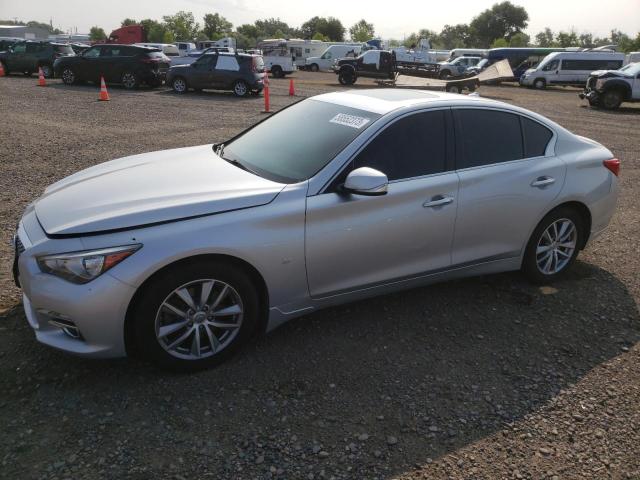 JN1BV7AR9FM420151 - 2015 INFINITI Q50 BASE SILVER photo 1