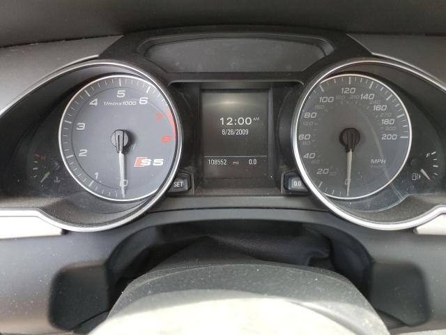 WAUCVAFR1AA084574 - 2010 AUDI S5 PREMIUM PLUS შავი ფოტო 9