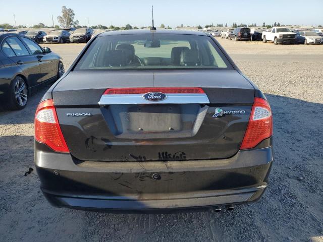 3FADP0L37CR284403 - 2012 FORD FUSION HYBRID BLACK photo 6