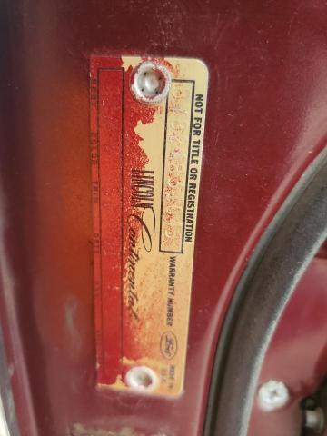 8Y82A831045 - 1968 LINCOLN CONTINENTA RED photo 12