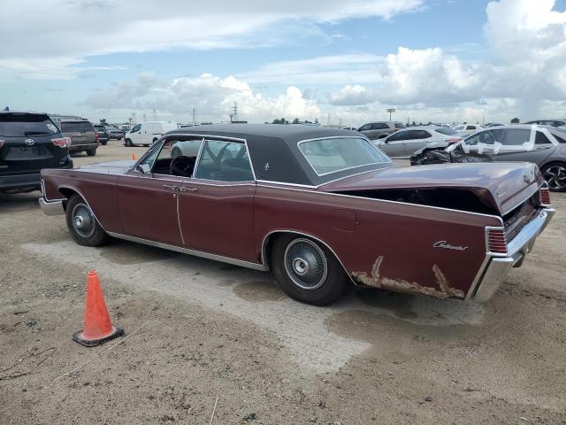 8Y82A831045 - 1968 LINCOLN CONTINENTA RED photo 2