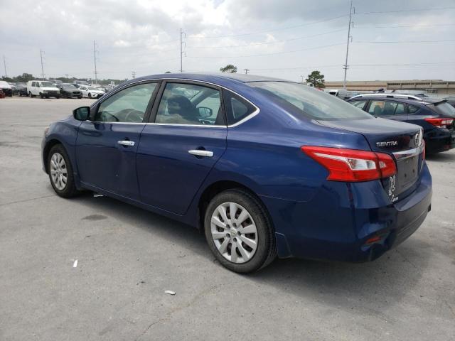 3N1AB7AP4GY316443 - 2016 NISSAN SENTRA S BLUE photo 2