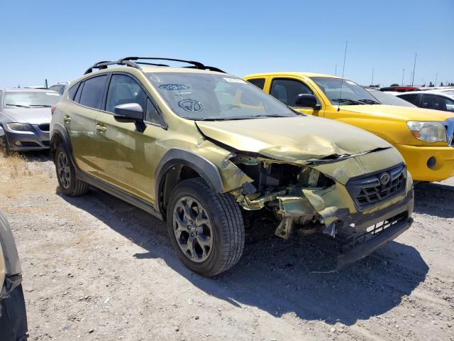 JF2GTHSC7MH283307 - 2021 SUBARU CROSSTREK SPORT GREEN photo 4