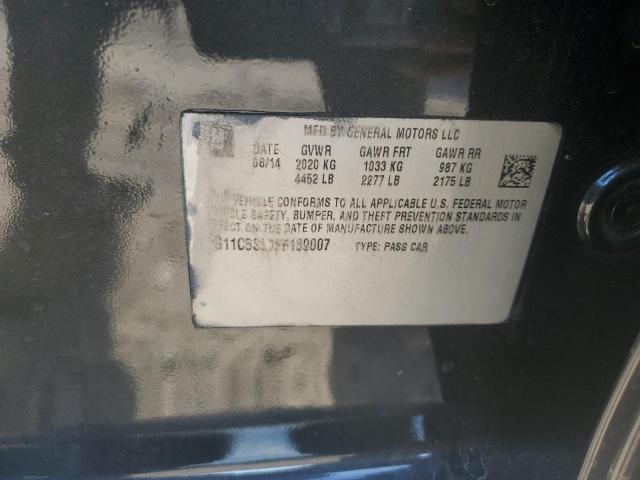 1G11C5SL7FF139007 - 2015 CHEVROLET MALIBU 1LT GRAY photo 12