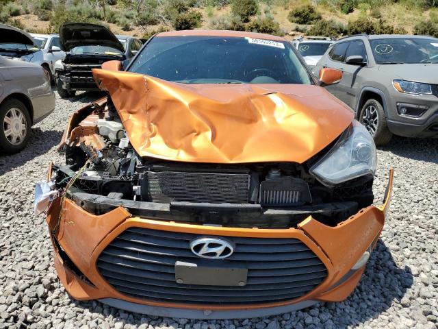 KMHTC6AE7DU114749 - 2013 HYUNDAI VELOSTER TURBO ORANGE photo 5