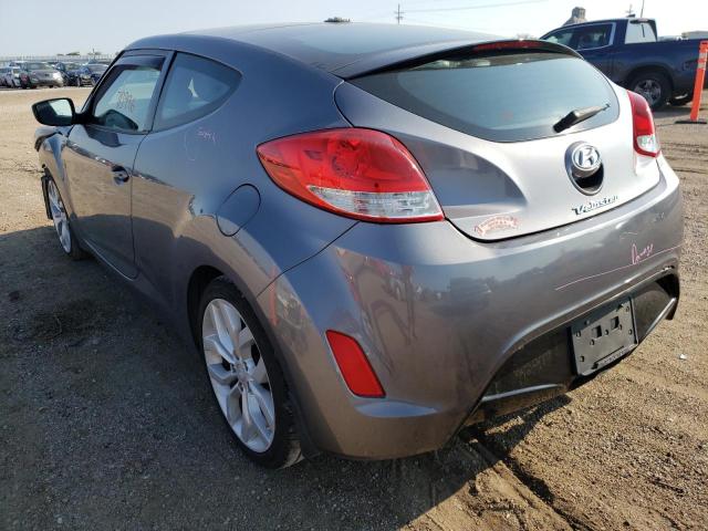 KMHTC6AD9DU172966 - 2013 HYUNDAI VELOSTER GRAY photo 3