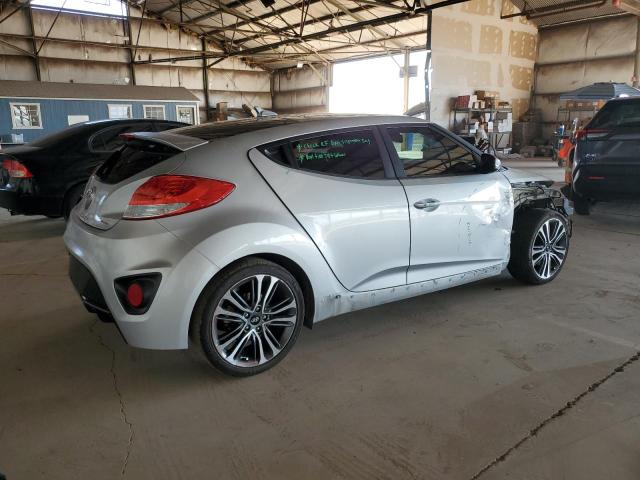 KMHTC6AEXHU314773 - 2017 HYUNDAI VELOSTER TURBO GRAY photo 3