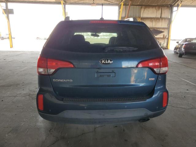 5XYKT4A61EG548245 - 2014 KIA SORENTO LX BLUE photo 6