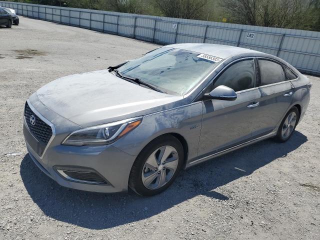 KMHE34L13HA056475 - 2017 HYUNDAI SONATA HYBRID GRAY photo 1