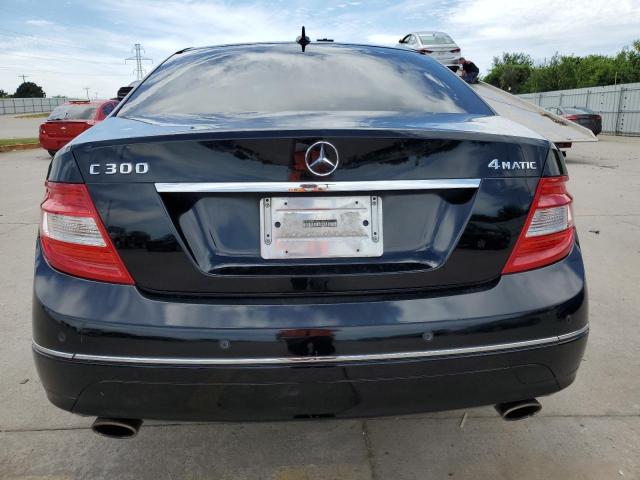 WDDGF81X99F221555 - 2009 MERCEDES-BENZ C 300 4MATIC BLACK photo 6