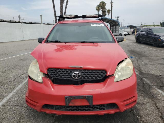 2T1KR32E33C152311 - 2003 TOYOTA COROLLA MA XR RED photo 5