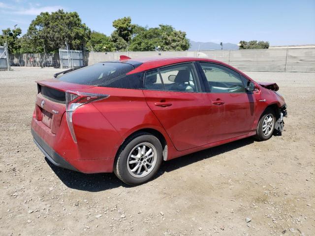 JTDKBRFU7H3564630 - 2017 TOYOTA PRIUS RED photo 3