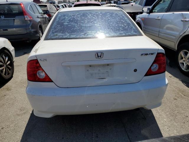 1HGEM22524L008251 - 2004 HONDA CIVIC LX WHITE photo 6