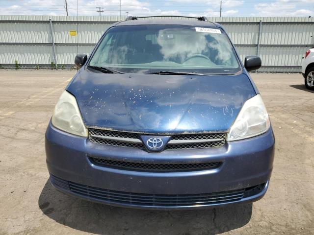 5TDZA23C84S219846 - 2004 TOYOTA SIENNA CE BLUE photo 5