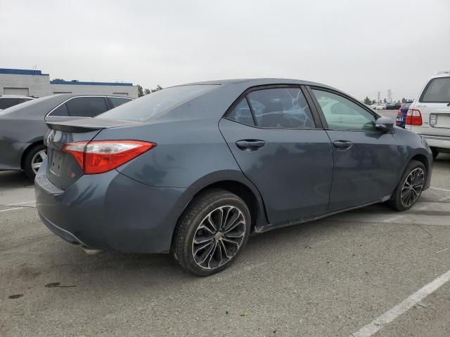 2T1BURHEXEC058406 - 2014 TOYOTA COROLLA L BLUE photo 3