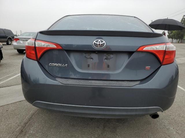 2T1BURHEXEC058406 - 2014 TOYOTA COROLLA L BLUE photo 6