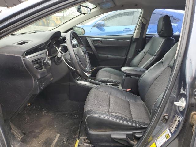 2T1BURHEXEC058406 - 2014 TOYOTA COROLLA L BLUE photo 7