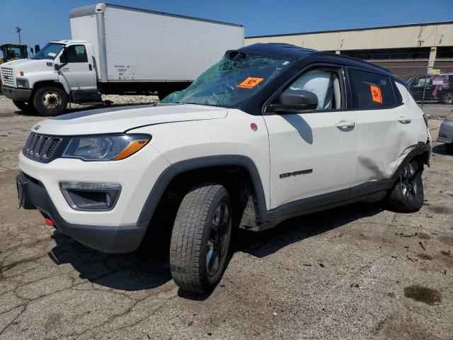 3C4NJDDB9HT689184 - 2017 JEEP COMPASS TRAILHAWK WHITE photo 1