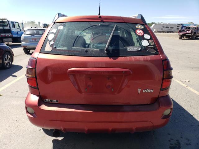 5Y2SL65877Z424055 - 2007 PONTIAC VIBE RED photo 6