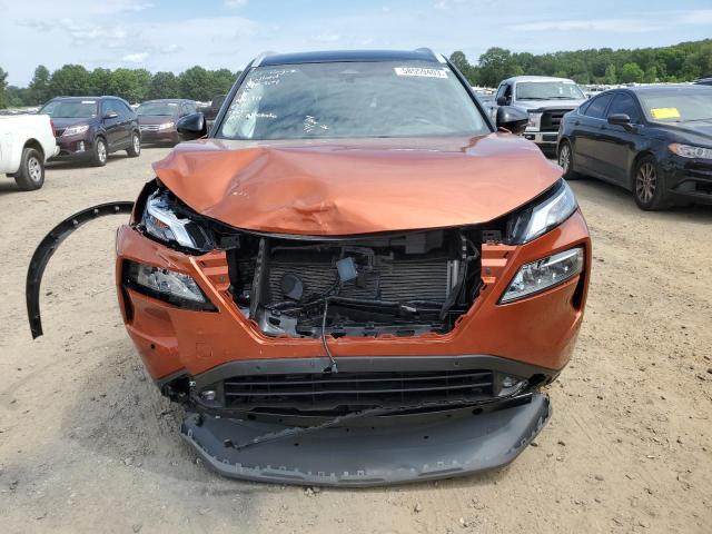 JN8AT3CA9MW025293 - 2021 NISSAN ROGUE SL ORANGE photo 5