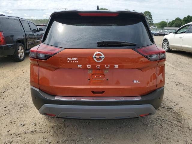 JN8AT3CA9MW025293 - 2021 NISSAN ROGUE SL ORANGE photo 6