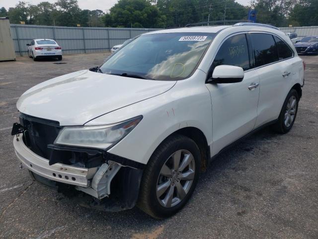 5FRYD3H87FB003490 - 2015 ACURA MDX ADVANCE WHITE photo 1