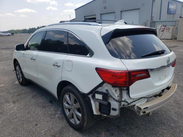 5FRYD3H87FB003490 - 2015 ACURA MDX ADVANCE WHITE photo 2