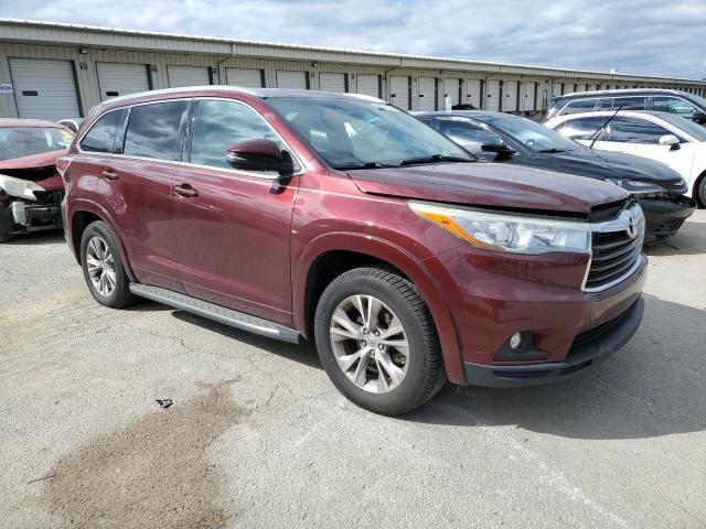 5TDKKRFH3FS096216 - 2015 TOYOTA HIGHLANDER XLE PURPLE photo 4