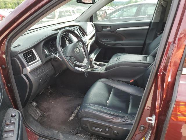 5TDKKRFH3FS096216 - 2015 TOYOTA HIGHLANDER XLE PURPLE photo 7