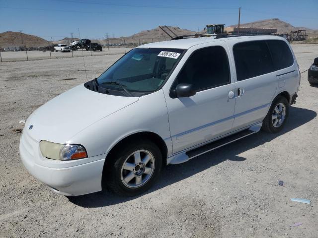 4N2ZN16T31D804719 - 2001 NISSAN QUEST SE WHITE photo 1