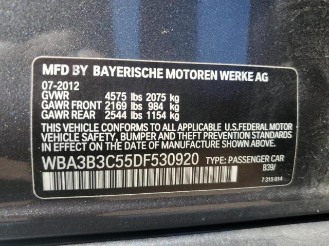 WBA3B3C55DF530920 - 2013 BMW 328 XI BLACK photo 12