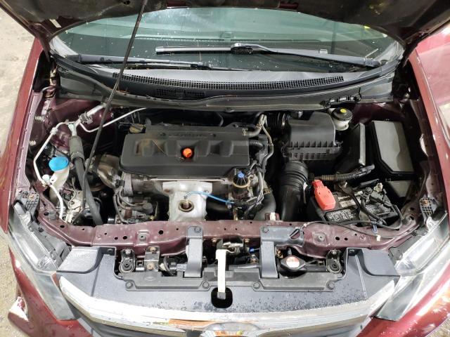 2HGFB2F58CH604609 - 2012 HONDA CIVIC LX MAROON photo 11