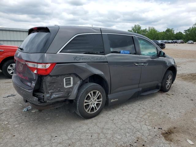 5FNRL5H65DB061405 - 2013 HONDA ODYSSEY EXL ნაცრისფერი ფოტო 3