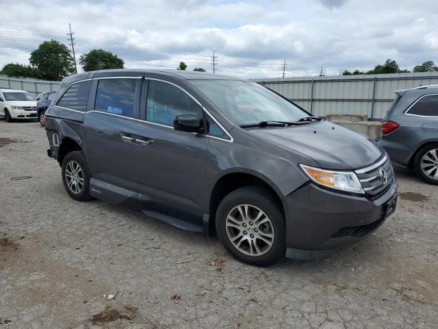 5FNRL5H65DB061405 - 2013 HONDA ODYSSEY EXL ნაცრისფერი ფოტო 4