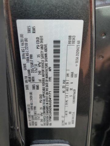 1FMCU0GD9JUD41171 - 2018 FORD ESCAPE SE 灰色 照片 12