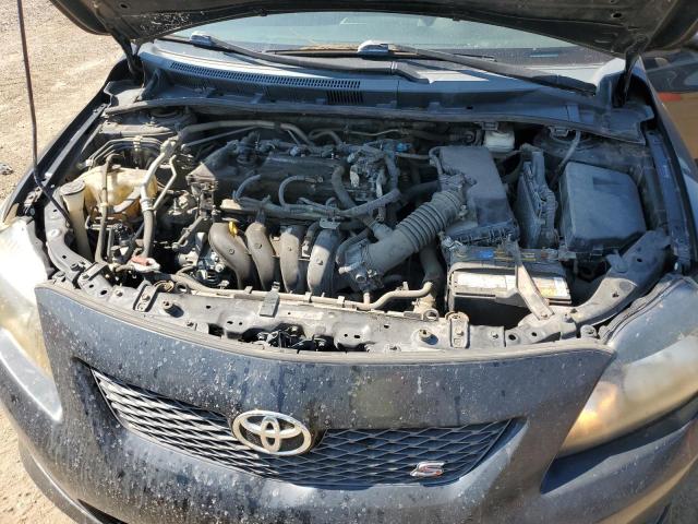 2T1BU4EE3AC530995 - 2010 TOYOTA COROLLA BASE BLACK photo 11