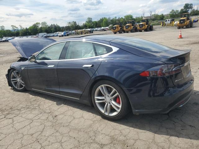 5YJSA1H20EFP63324 - 2014 TESLA MODEL S BLUE photo 2