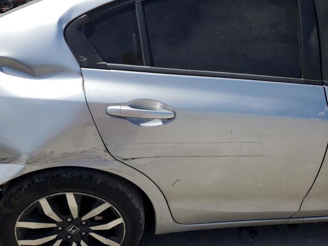 19XFB2F93EE217482 - 2014 HONDA CIVIC EXL ნაცრისფერი ფოტო 10