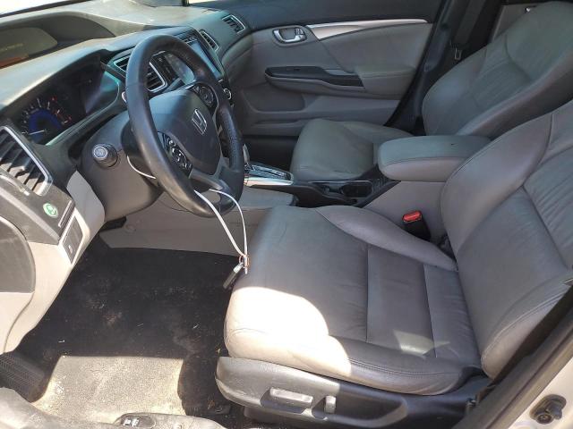 19XFB2F93EE217482 - 2014 HONDA CIVIC EXL ნაცრისფერი ფოტო 7