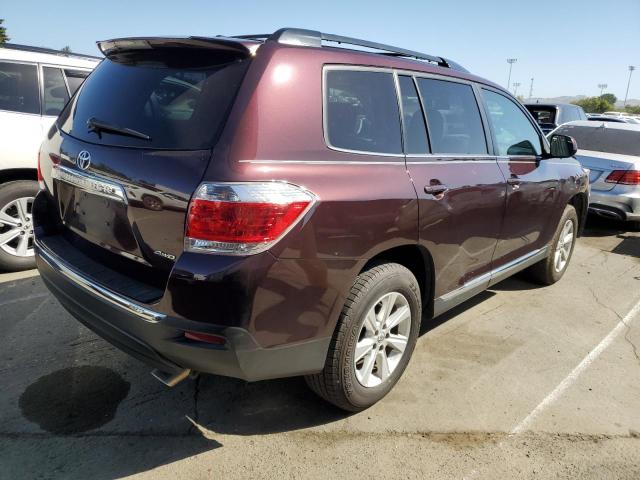 5TDBK3EH3BS053813 - 2011 TOYOTA HIGHLANDER BASE MAROON photo 3