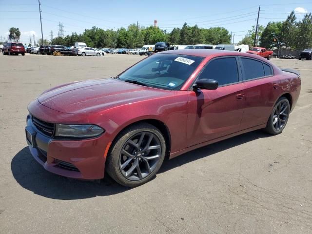 2C3CDXBG0KH670560 - 2019 DODGE CHARGER SXT MAROON photo 1