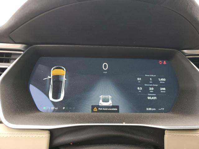 5YJSA1E20GF138039 - 2016 TESLA MODEL S WHITE photo 9