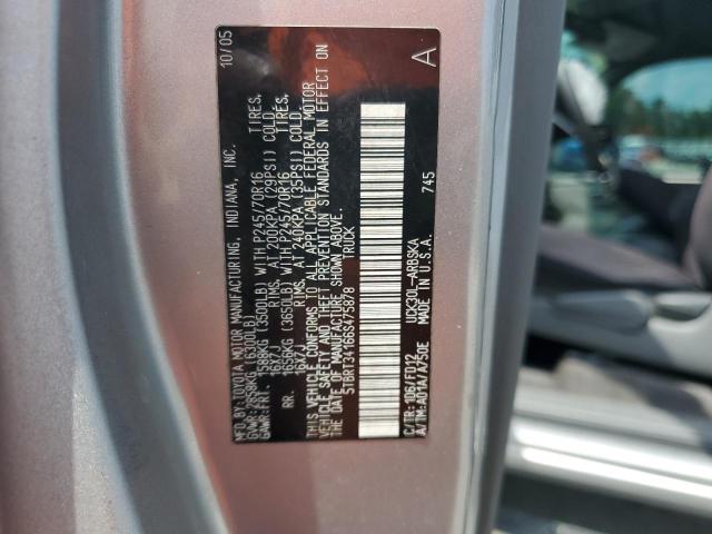 5TBRT34166S475878 - 2006 TOYOTA TUNDRA ACCESS CAB SR5 SILVER photo 13