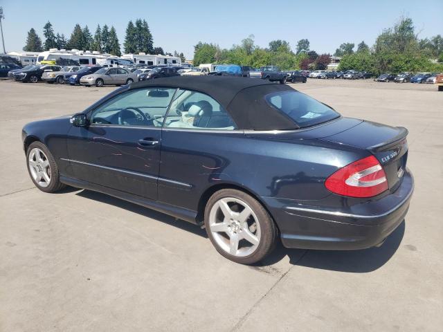 WDBTK75J45F136328 - 2005 MERCEDES-BENZ CLK 500 BLUE photo 2