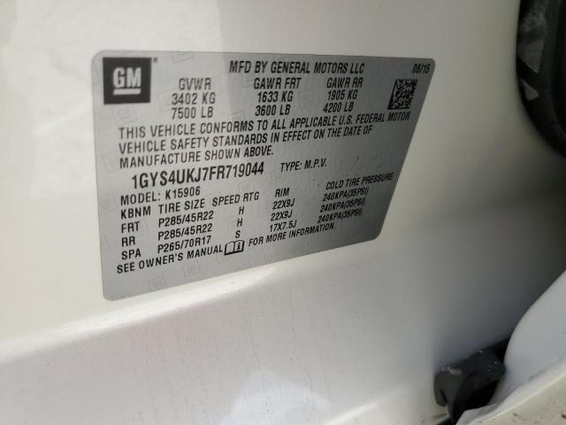 1GYS4UKJ7FR719044 - 2015 CADILLAC ESCALADE ESV PLATINUM Ağ foto 13