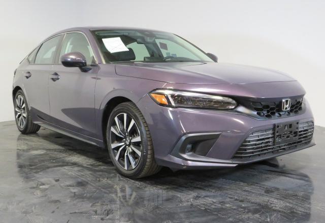 19XFL1H73NE014577 - 2022 HONDA CIVIC EXL იასამნისფერი ფოტო 1