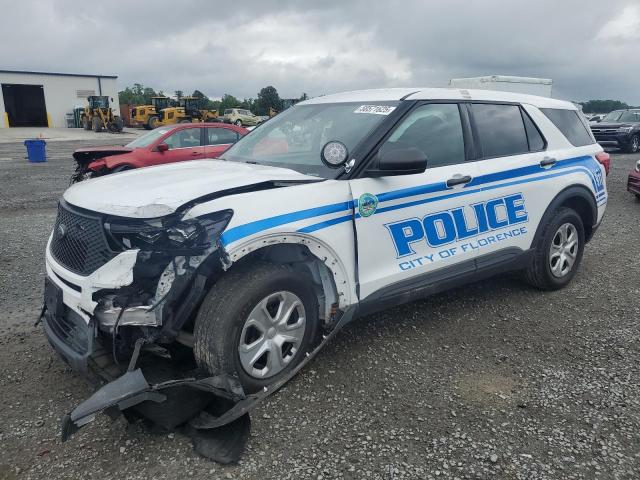 1FM5K8AB7MGA42527 - 2021 FORD EXPLORER POLICE INTERCEPTOR თეთრი ფოტო 1
